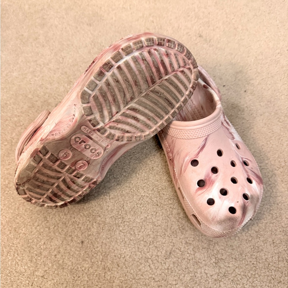 Pink Marble Crocs - Picture 3 of 3